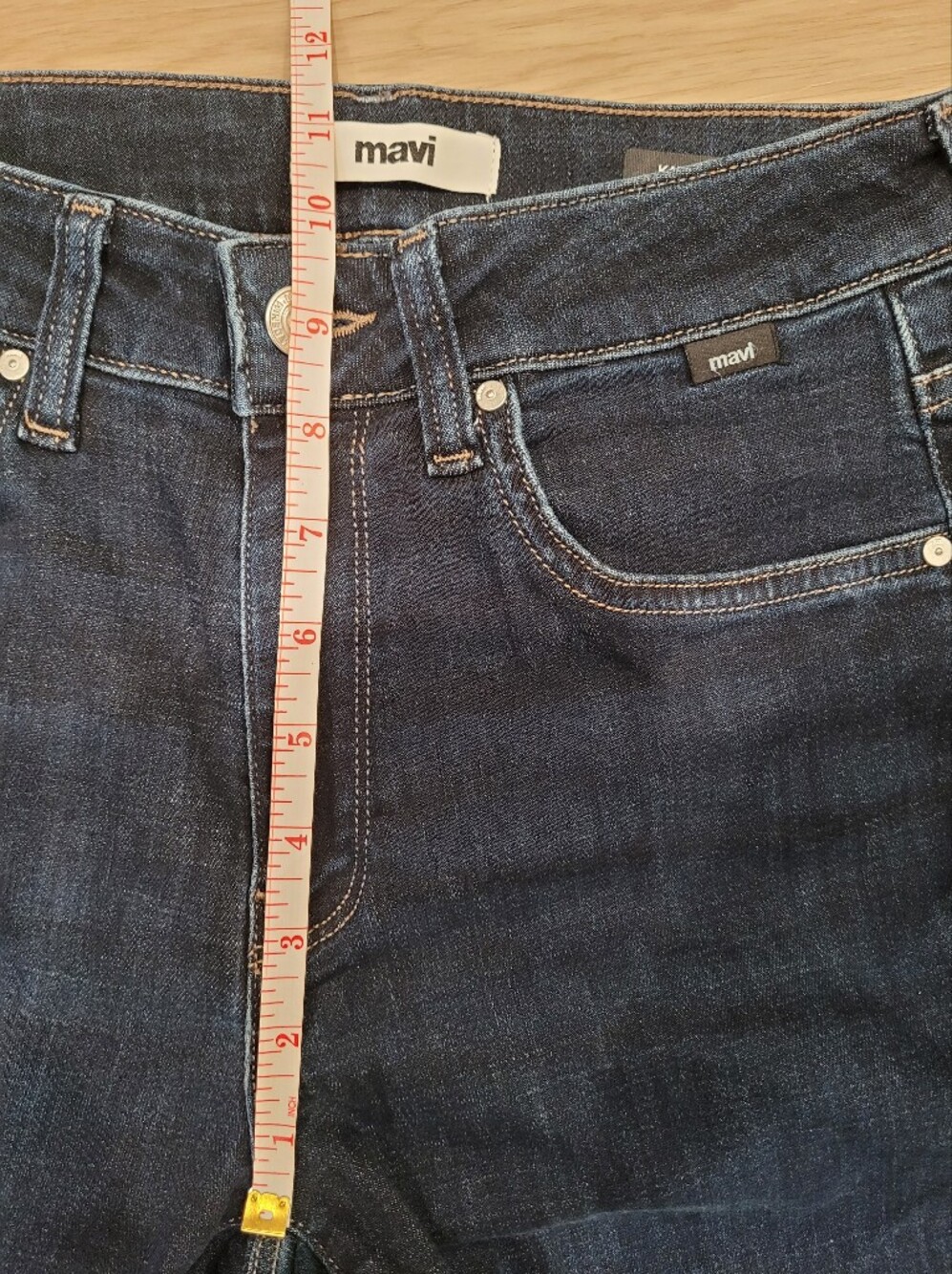 Dark Blue Denim MAVI Jeans "KATHLEEN" Boyfriend - Picture 7 of 11